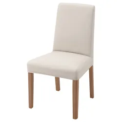 IKEA BERGMUND(393.880.81) стілець, наслідування. дуб / Халларп бежевий
