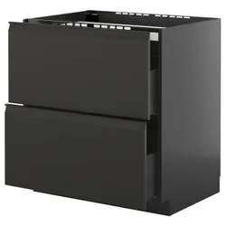 IKEA METOD / KNIVSHULT(095.870.20) Sza st pl/2fr/2szu, Чарнозарій/upplöv матовий антрацит