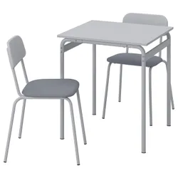 IKEA GRÅSALA / GRÅSALA(694.840.38) стіл і 2 стільці, сірий сірий/сірий