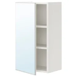 IKEA ENHET (493.237.01) шкаф с зеркалом и дверью, белый