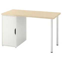 IKEA MITTCIRKEL / ALEX(595.217.10) рабочий стол, яркий эффект сосны/белый