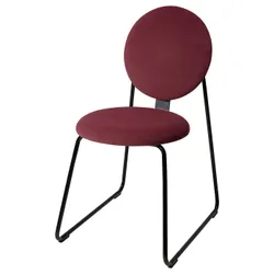 IKEA MÅNHULT(505.470.50) стілець, чорний/Hakebo темно-червоний