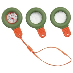 IKEA MAJBAGGE(705.818.92) 3-EL SET для обучения природе, зеленый/оранжевый