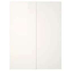 IKEA HASVIK(005.215.52) Розсувні двері, глянцевий білий