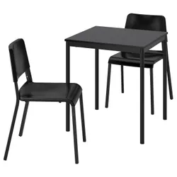 IKEA SANDSBERG / TEODORES(594.942.74) стол и 2 стула, черный/черный