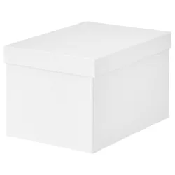 IKEA TJENA (103.954.21) контейнер с крышкой, белый