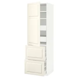 IKEA METOD / MAXIMERA(993.696.35) w sz z pół / 4 szu / drz / 2 fr, белый/кремовый Бодбин