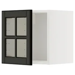 IKEA METOD(995.787.33) шкаф как дверь/стекло, Biały/Bodbyn Black