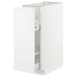 IKEA METOD (092.999.39) нижня шафа / висувні внутрішні кріплення, білий / Voxtorp матовий білий