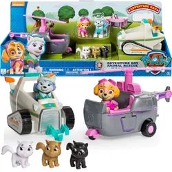 СПАСАТЕЛЬНЫЙ НАБОР PAW PATROL SKYE AND EVEREST ТРАНСПОРТ И ФИГУРКИ + КОШКИ