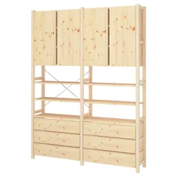 IKEA IVAR(195.906.06) Книжкова шафа з шафами/ящиками, сосна