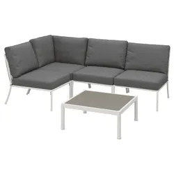 IKEA SEGERÖN(495.776.89) Мебель из 3 человек, Внешний белый/бежевый/фронён/duvholmen темно -серый