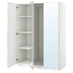 IKEA PAX / ÅHEIM(894.297.48) комбінований гардероб, білий/дзеркало