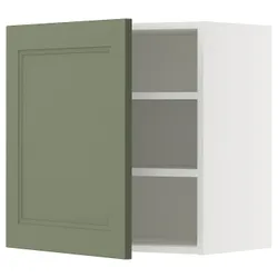 IKEA METOD(195.179.08) настенный шкаф с полками, Biały/Axstad Greya -green