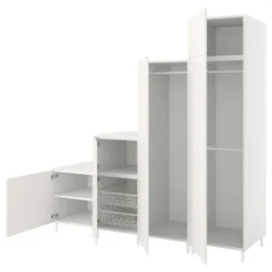 IKEA PLATSA(394.253.52) шафа 6 дверей, білий / Фоннес білий