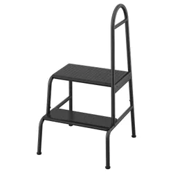 IKEA BÄSINGEN(005.573.67) Лестница с поручником, 2 градуса, антрацит