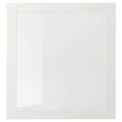 IKEA SINDVIK(902.918.58) Скляні двері, біле / прозоре скло