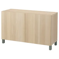 IKEA BESTÅ(594.244.03) сочетание с дверью, под беленый дуб / Лаппвикен / Стаббарп зеленый