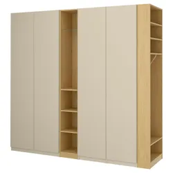 IKEA PAX / REINSVOLL(996.073.25) Комбинация гардероба, серый серо -подобный/имит. дуб