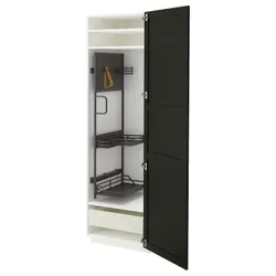 IKEA METOD / MAXIMERA(495.742.85) High Cabinet/Interior Inn, Белый/Лерхиттан окрашенный черным