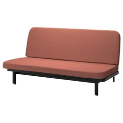 IKEA NYHAMN(794.999.92) 3-місний розкладний диван, з поролоновим матрацом/Скартофта червоний/коричневий