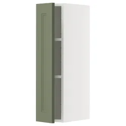 IKEA METOD(395.177.66) настенный шкаф с полками, Biały/Axstad Greya -green