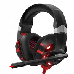 Игровая гарнитура для игроков, светодиодный RGB-микрофон для ПК