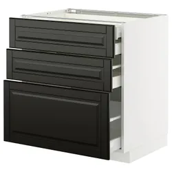 IKEA METOD / MAXIMERA(695.786.83) Stj 3fr/2n/wed/w, Biały/Bodbyn Black