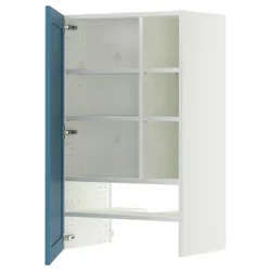 IKEA METOD(496.006.75) Капюшон -шкаф с полкой/дверью, Biały/Lerhyttan Blue