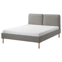 IKEA SAGESUND(994.965.20) мягкий каркас кровати, Diseröd коричневый/Лейрсунд