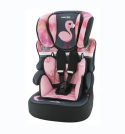 Детское автокресло! Автокресло Nania Beline Animals Giraffe (9-36 кг) Flamingo