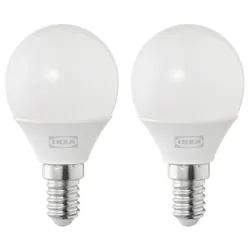 IKEA SOLHETTA(804.987.22) LED лампочка E14 250 люмен, опал біла куля
