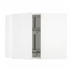 IKEA METOD(394.092.05) угловой навесной шкаф с каруселью, белый/Стенсунд белый