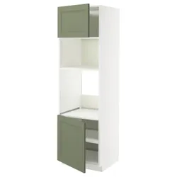 IKEA METOD(095.181.59) Sza St Pie/Mikr 2dr/половина, Biały/Axstad Greya -green