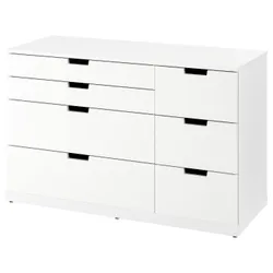 IKEA NORDLI(393.368.84) комод, 7 ящиків, білий