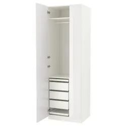 IKEA PAX / FARDAL(694.819.02) комбінований гардероб, глянсовий / білий