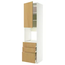 IKEA METOD / MAXIMERA(896.017.10) Гардробы Wy N Pek/Drz/3 Suck, белый/синарп вокруг дуба