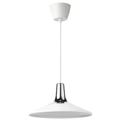 IKEA FYRTIOFYRA(705.108.85) подвесная лампа, эффект хрома/белый