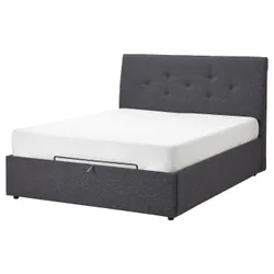IKEA IDANÄS(104.589.70) ліжко з контейнером, Гуннаред темно-сірий
