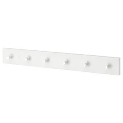 IKEA LURT / GUBBARP(092.300.49) вішалка з 6 ручками, білий / білий