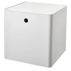 IKEA KUGGIS(005.268.75) контейнер с крышкой, белый