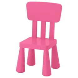 IKEA MAMMUT (803.823.21) Детский стул, розовый
