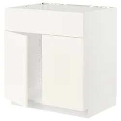IKEA METOD(095.071.46) 100 шкафов с раковиной 2 двери/перед, белый/Вальстена белый