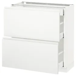 IKEA METOD / MAXIMERA(891.128.34) 2-дверний / 3-місний, білий / Voxtorp матовий білий