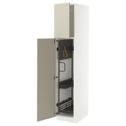 IKEA METOD(395.738.04) High Cabinet/Interior Inn, белый/havstorp beige