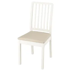 IKEA EKEDALEN(994.293.85) стілець, білий / Хакебо бежевий
