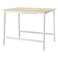 IKEA MITTZON(095.334.52) Конференц-стол, береза/белый шпон