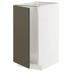 IKEA METOD(695.585.43) шкаф под раковину/сортировка мусора, белый/Хавсторп коричнево-бежевый