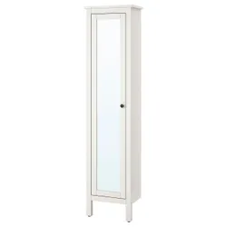 IKEA HEMNES Высокий шкаф с зеркалом, белый  (702.176.85)