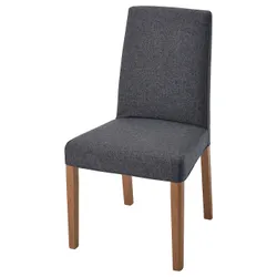 IKEA BERGMUND(393.845.68) стул, имитация. дуб / Gunnared средне-серый